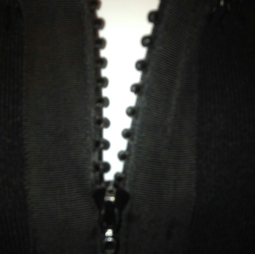 CACHE sweater cardigan black jet crystal zipper - Picture 5 of 7